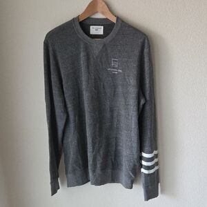 Sol Angeles Charcoal Grey Crewneck Sweatshirt Sz L -  Little Beach House Malibu